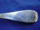 Farrington & Hunnewell Coin Serving Berry Spoon Cattails Engraved 1830 Coin Silver (.900) photo 1