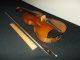 Bernh.  Schindler Markneukirchen Antique Figured Maple German Violin,  Bow&case Nr String photo 3