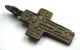 Circa.  1600 - 1700 A.  D Ae Bronze Ecclesiastical Cross Pendant British photo 2