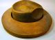 Antique Wood Millinery Hat Crown & Brim Block Mold Form Fedora - Panrex Chicago Industrial Molds photo 5
