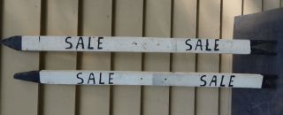 Two Vintage Hand Made  Signs photo