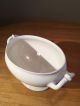 Antique/vintage White Ironstone Footed Soup Tureen,  W/ Ladle Tureens photo 2