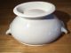 Antique/vintage White Ironstone Footed Soup Tureen,  W/ Ladle Tureens photo 5