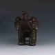 Chinese Bronze Gilt Hand - Carved Elephant Statues G468 Other Antique Chinese Statues photo 3