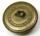 Antique Brass Sporting Button Fox Head Design - 7/8 