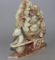 Ancient Chinese Hetian Jade Hand - Carved Jade Statue Height 19.  5cm Other Antique Chinese Statues photo 7
