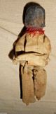 Aafa Antique Hand Carved Wood & Painted Male Peg Doll Primitives photo 3