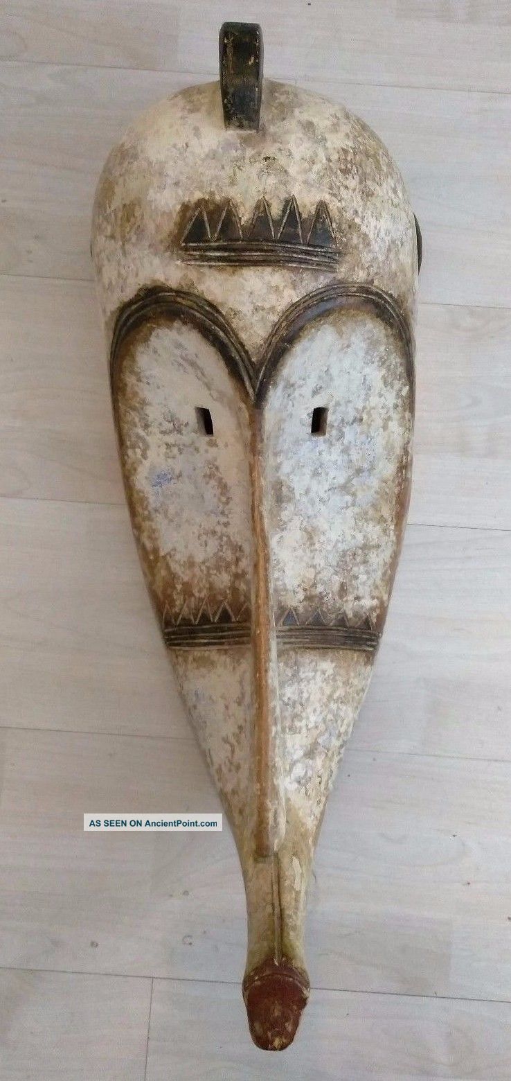 Fang Ngil Mask White Face Gabon African Art Was $495 Masks photo