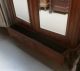 Antique French Louis Xv Walnut Armoire W Double Mirrored Door 1800-1899 photo 6