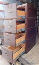 Antique Solid Mahogany Large 4 - Drawer Office File Cabinet Library Bureau Makers 1800-1899 photo 2
