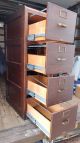 Antique Solid Mahogany Large 4 - Drawer Office File Cabinet Library Bureau Makers 1800-1899 photo 6