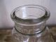 Vtg Apothecary Jar Fluted Finial Lid Clear Glass Drug Store Candy Dish Bridal Bottles & Jars photo 3