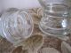 Vtg Apothecary Jar Fluted Finial Lid Clear Glass Drug Store Candy Dish Bridal Bottles & Jars photo 4