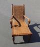 Unique Vintage Tiki Palm Beach Style Rattan & Carved Wood Lounge Chair Post-1950 photo 3