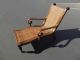 Unique Vintage Tiki Palm Beach Style Rattan & Carved Wood Lounge Chair Post-1950 photo 5