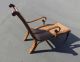 Unique Vintage Tiki Palm Beach Style Rattan & Carved Wood Lounge Chair Post-1950 photo 6