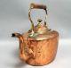 Handsome Antique 19c European Dovetailed Copper Hot Water Tea Kettle Other Antique Home & Hearth photo 3