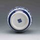 Chinese Blue And White Porcelain Hand Painted Fu Pot W Qianlong Mark G563 Pots photo 4