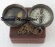 Vintage Robert Frost Poem Compass Brass Compass Nautical Compass Collectible Compasses photo 3