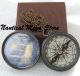 Vintage Robert Frost Poem Compass Brass Compass Nautical Compass Collectible Compasses photo 6