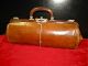 Vintage Doctors Bag Or Purse Leather With Lock And Key C1900 Doctor Bags photo 1