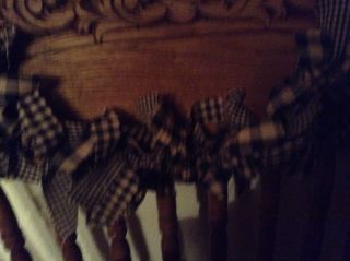 Country,  Primitive 6 ' Black And Tan Garland,  Swag Hand Tied photo