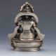 Tibetan Silver Handwork Carved Buddha Statue G751 Other Antique Chinese Statues photo 4