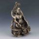 Tibetan Silver Handwork Carved Buddha Statue G751 Other Antique Chinese Statues photo 5