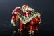 Exquisite Hand Carved Elephant Cloisonne Copper Inlaid Diamond Statue J369 Other Antique Chinese Statues photo 1