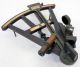 1800 ' S Antique Spencer Browning & Rust Ebony Brass Inlay Nautical Sextant Octant Sextants photo 4