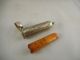Hm Silver 1904 Birmingham Antique Cheroot Case With Amber Colour Cheroot Holder Other Antique Sterling Silver photo 2