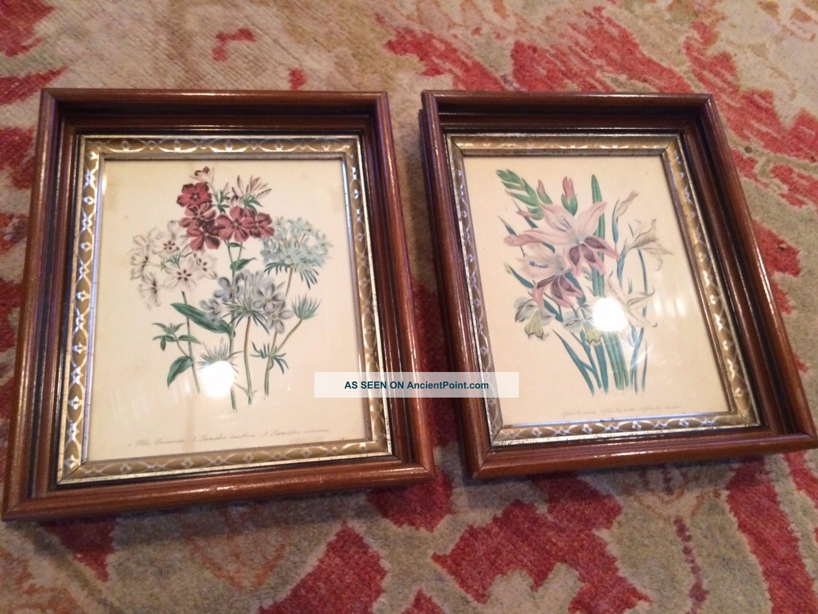 Matched Pair Victorian Wood And Gilt Frames Victorian photo