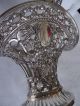 Antique Silverplate Highly Ornate Pierced Flower Basket Flatware & Silverware photo 2