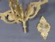 French Antique Sconce: 3 Arm Bronze Church Bird W/ Leaf Religious Wall Candle Chandeliers, Fixtures, Sconces photo 8