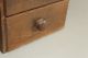 Rare 19th C Two Drawer Desk Chest Or Document Box Chestnut In Old Surface Primitives photo 5