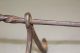 Rare 17th C Footed Rotating Wrought Iron Skewer Or Spit Best Decorated Handle Primitives photo 11