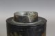 Great 19th C Ct Paint Decorated Tin Toleware Covered Canister Paint Primitives photo 7
