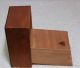 Unusual Vintage Wooden Double Playing Card Box With Inlaid Suits And Flower Boxes photo 2