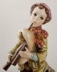 Suberb Large Capodimonte Italy Porcelain Figures Boy And Girl Figurines photo 2