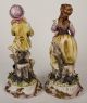Suberb Large Capodimonte Italy Porcelain Figures Boy And Girl Figurines photo 5