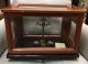 Vintage Victorian Antique Glass Mahogany Cased Balance Scales Hf Kulmann Hamburg Other Antique Science Equip photo 9