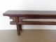 160405 Vintage Korean Lacquered Wooden 4 Legged Bench - Like Decorative Stand Korea photo 1