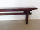 160405 Vintage Korean Lacquered Wooden 4 Legged Bench - Like Decorative Stand Korea photo 6