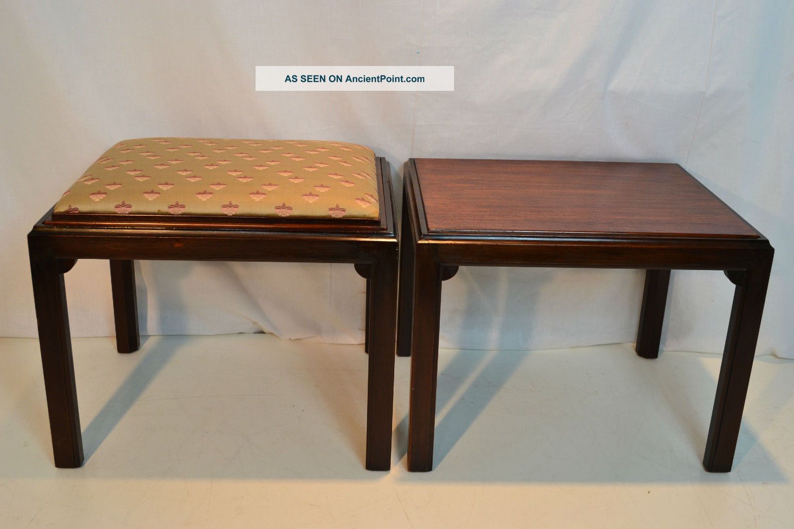 Unique Chinese Chippendale,  Dual Use,  Benches Side Tables,  Circa 1920 ' S 1900-1950 photo