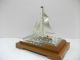 The Sailboat Of Silver Of The Most Wonderful Japan.  A Japanese Antique. Other Antique Sterling Silver photo 5