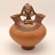 Pre - Columbian Pottery Mayan Female Effigy Wedding Pot Two Spout The Americas photo 4