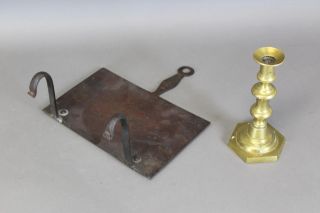 Extremely Rare 18th C Wrought Iron Hanging Bar Trivet In The Best Old Surface photo