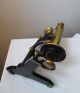 Antique 19th Century Bausch & Lomb Pat.  Oct 1885 Brass Microscope W Box & Slides Microscopes & Lab Equipment photo 9