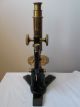 Antique 19th Century Bausch & Lomb Pat.  Oct 1885 Brass Microscope W Box & Slides Microscopes & Lab Equipment photo 5