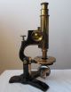 Antique 19th Century Bausch & Lomb Pat.  Oct 1885 Brass Microscope W Box & Slides Microscopes & Lab Equipment photo 6